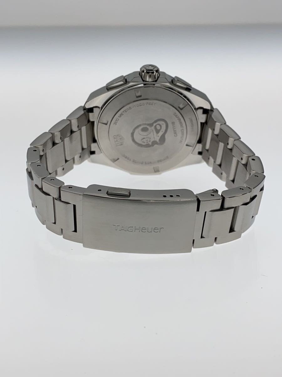 TAGHeuer Aquaracer Chronograph QZ SS Aluminum 43mm Analog Stainless BLU SLV image 5