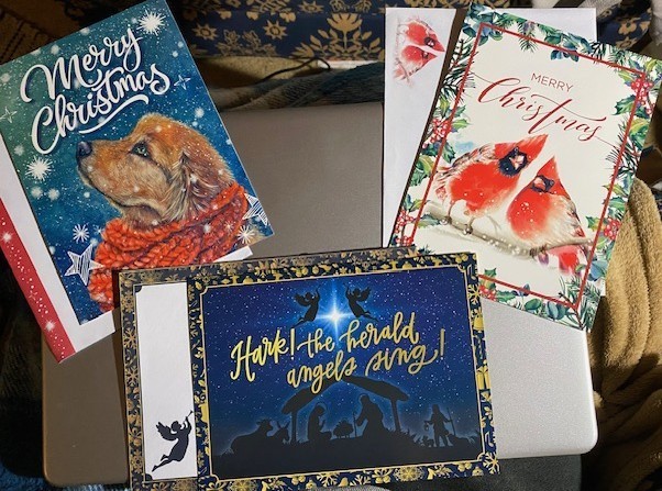 (3) St Joseph's Indian School Christmas Cards w/ Matching Envelopes 5.5"x7.5"
