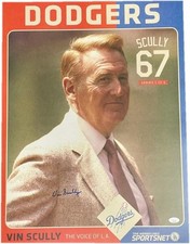 Vin Scully Signed Autographed 20x24 Poster SGA from Dodger Stadium 67 Years JSA