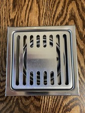 4 in. x 4 in. Stainless Steel Square Shower Drain For Tile and Stone Application