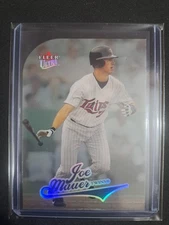 2004 Fleer Ultra Baseball Joe Mauer Rookie Platinum Medallion/100 HOFer