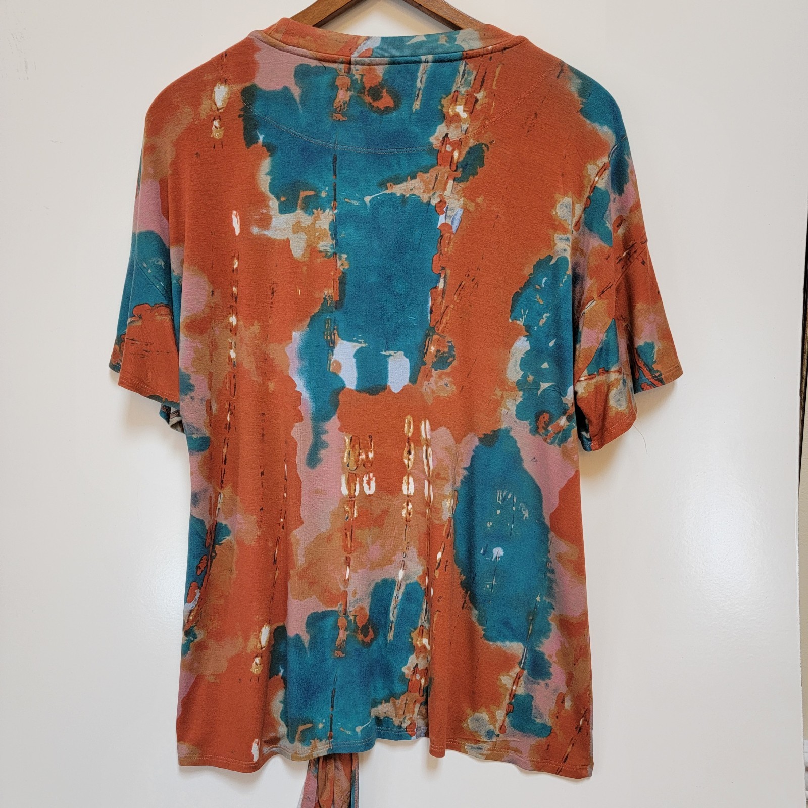 Multiples~ Stretch Pullover Top w/Gems Around Nec… - image 3