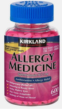 Kirkland Signature Allergy Relief Med's 600 ct 25mg Compare 2 Benadryl Exp-02/27