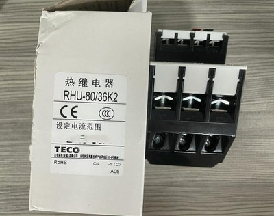One TECO Overload Relay 35-47A RHU-80K2 RHU-80/36K2 Replace RHN-80K2 New #tp
