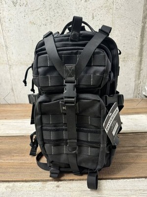 NEW! Maxpedition Falcon II Black 25 Liter Capacity Nylon Construction Backpack