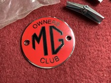 Mg Owners Club Small Grill Badge