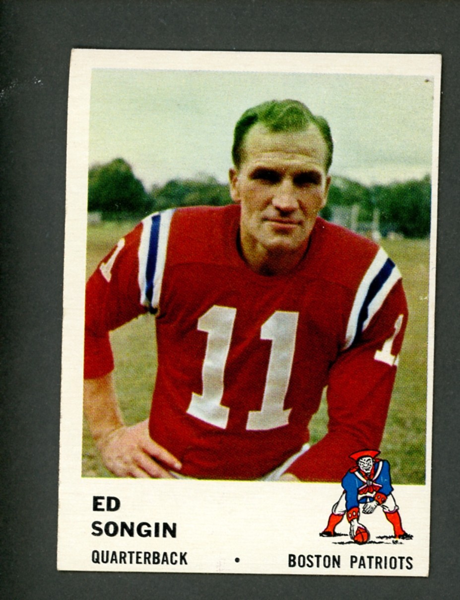 1961 Fleer #177 Ed Songin Short Print Boston Patriots EX