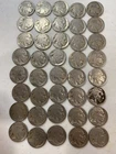 Lot of 40 Buffalo Nickels 5C Copper-Nickel Native American Buffalo Design