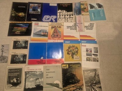 Vintage Französische Nationaleisenbahnen Zug Reiseheft Broschüre Literatur Karten