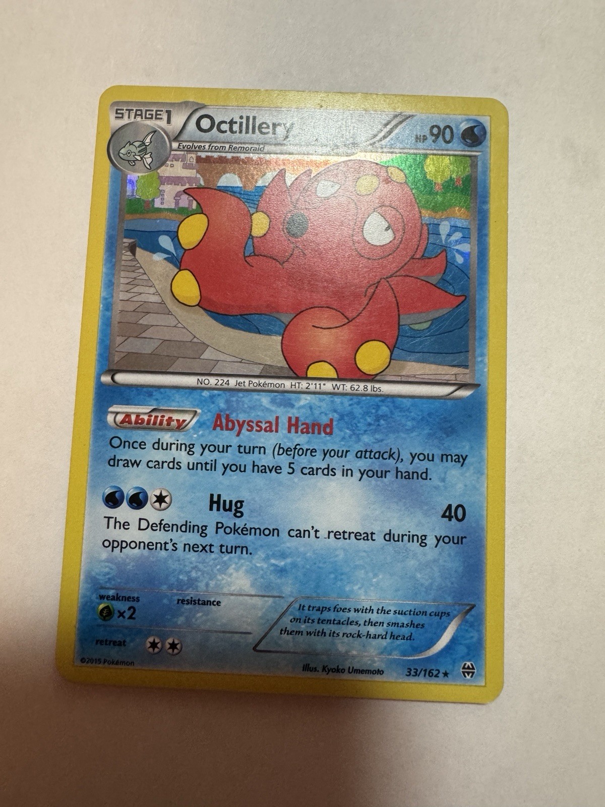 Pokémon TCG Octillery Holo Rare Card Breakthrough 33/162 LP