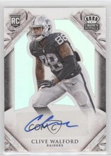 2015 Panini Crown Royale Rookie Signature Silver 84/99 Clive Walford Auto 0pm
