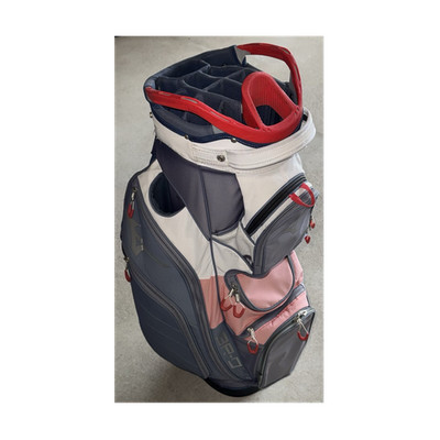 Mizuno Golftasche Trolley 14-fach Unterteilung 7 Taschen Blau Weiß Rot
