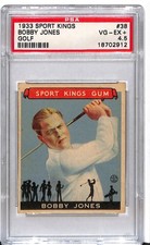 1933 Sport Kings Bobby Jones #38 Golf PSA 4.5 
