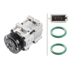 Klimakompressor 12 V Ø 114 mm HELLA Thermo-Expertise für u.a. FORD TRANSIT