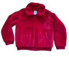 365 Kids by Garanimals Girls  Faux Fur,Red Fleece Jacket Girls Size 10 Valentine