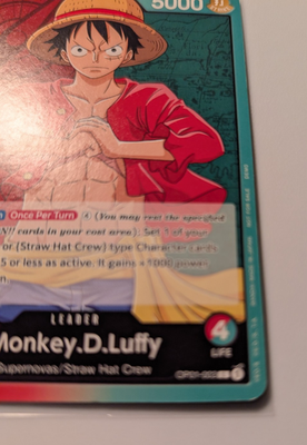 one piece tcg demo deck Pre-Errata Monkey.D.Luffy (003) OP01-003 One Piece Demo Deck Leader LP