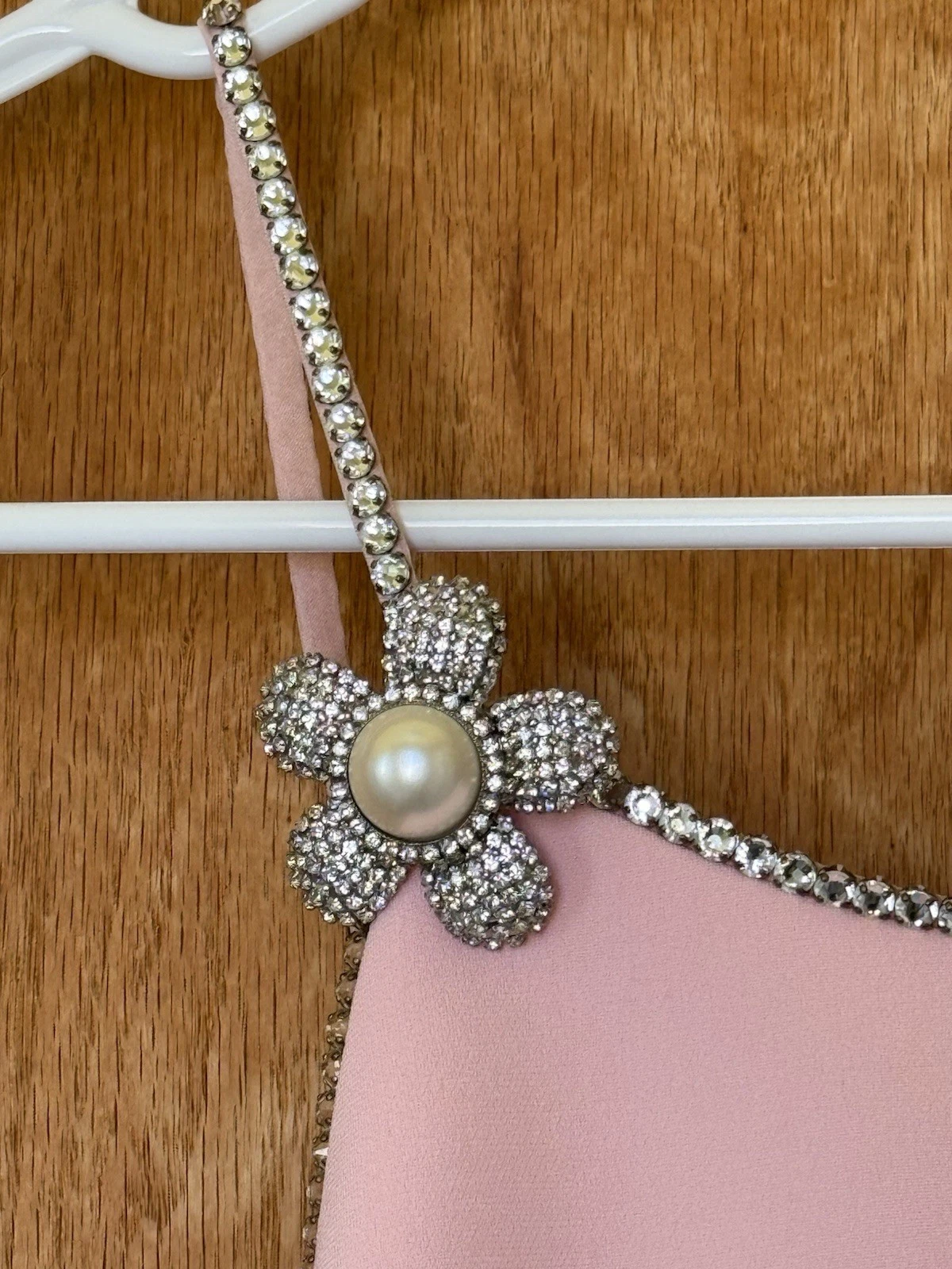 Mini Abito Miu Miu Impreziosito da Cristalli Taglia S IT 38