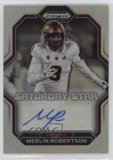 2023 Panini Prizm Draft Picks Silver Merlin Robertson #SSS-MRO Auto 1i1l