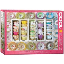 EuroGraphics EURHR Tea Cups Boxes 1000Piece Puzzle 1000Piece Jigsaw Puzzle