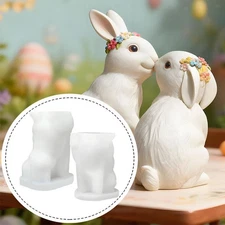 2Pcs Easter Epoxy Model Ornament Silicone Making Crafts for Home Living Room