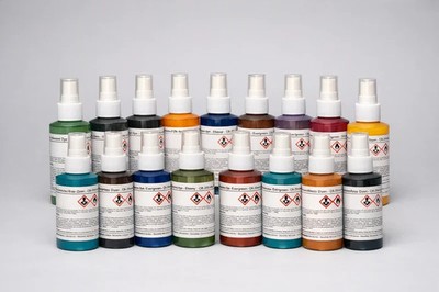 Fast Drying Concrete Stain-Professional-Easy to Use Sample Pack 16 - 4oz Bottles