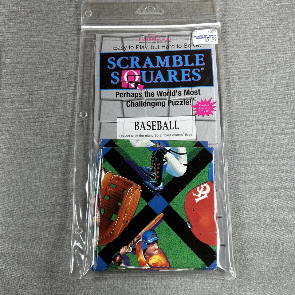 Scramble Squares Lot Of 2 Puzzle Games Baseball & Kittens - Image 4 of 4