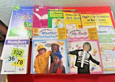 Lot of 9  Ideal Home School Elementary Grade K-1 includes Flash Card Numbers