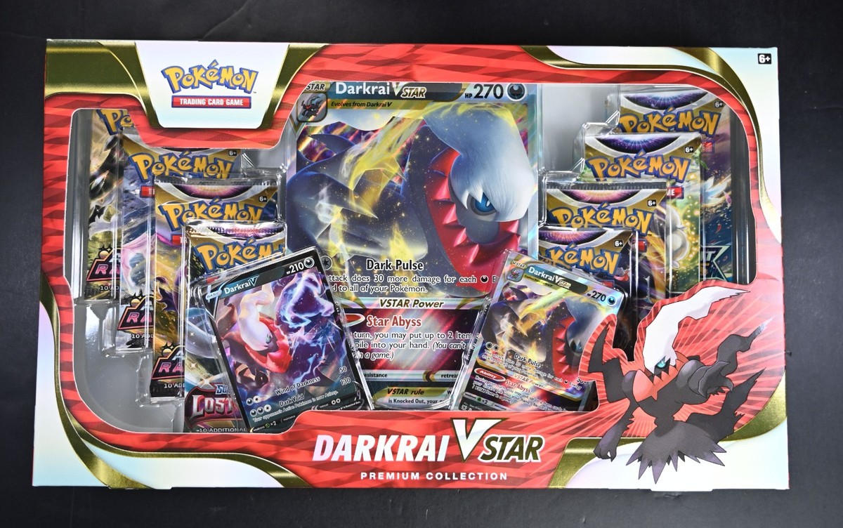 ポケモン カードBOX DARKRAI VSTAR プレミアムコレクション Brand New! Darkrai VSTAR Premium Collection Box! Pokemon Lost