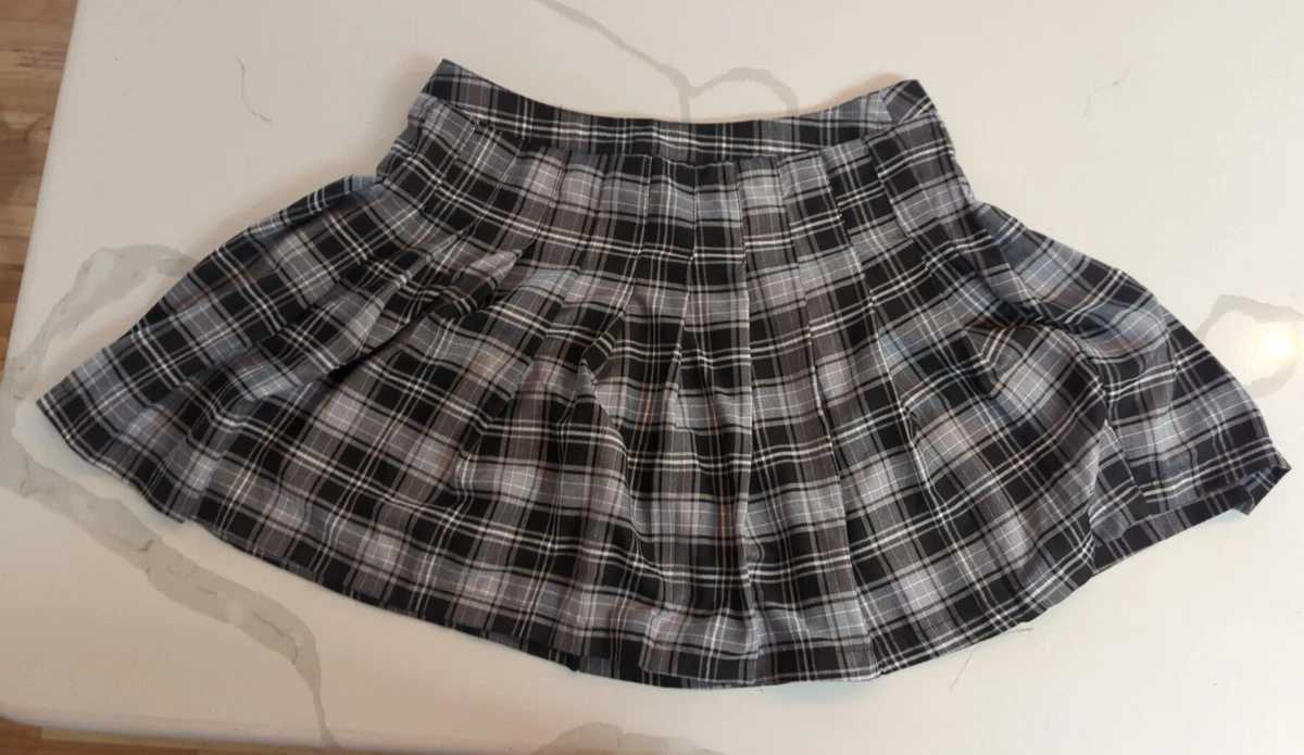 Pleated plaid mini skirt forever cheap 21