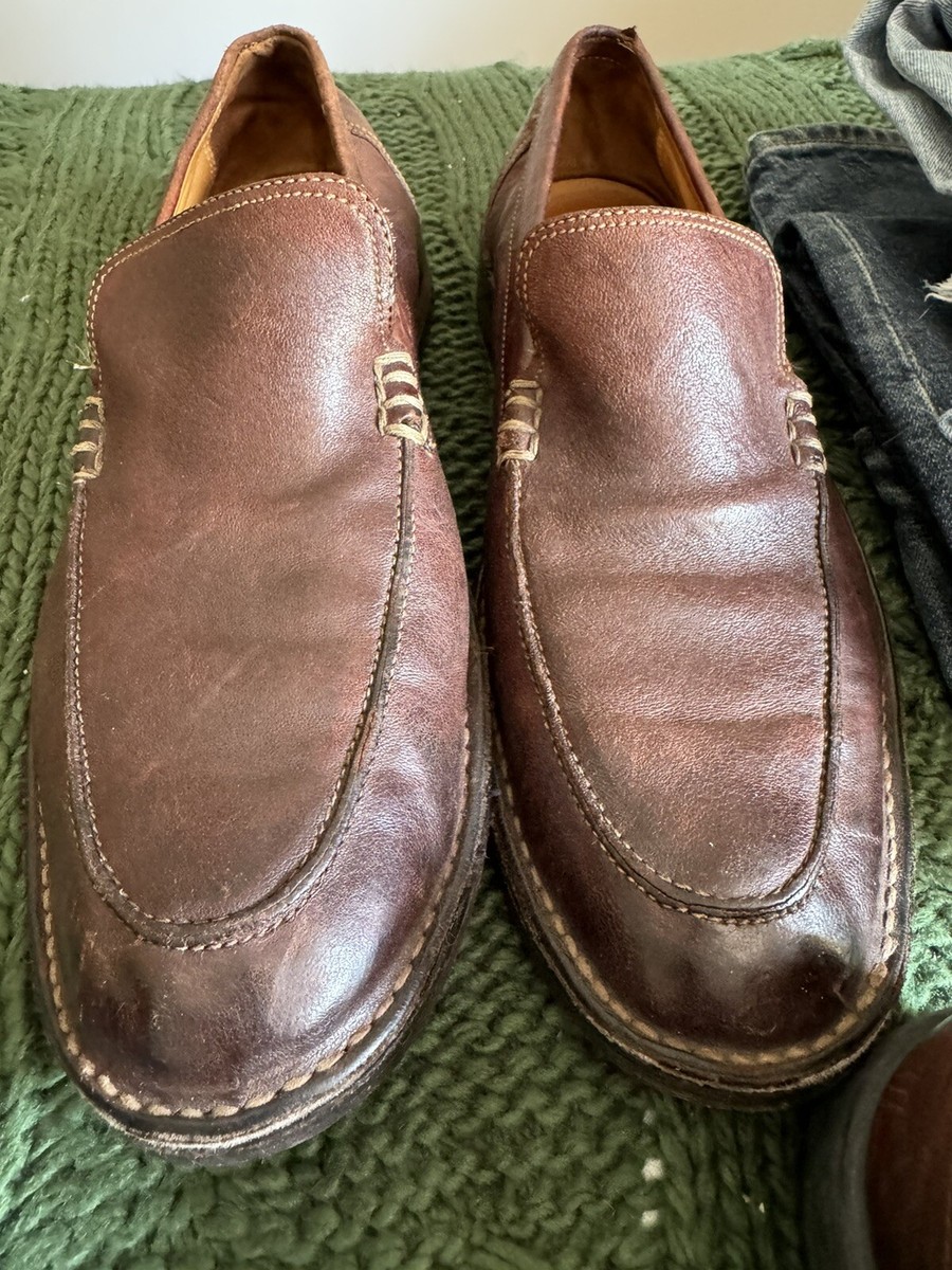 Cole Haan C05655 Brown Stitched Casual Solid Loafer Men 12M  display picture 2