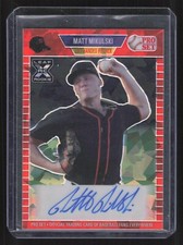2021 Leaf Pro Set Metal Matt Mikulski Red Crsytals Rookie XRC Auto 