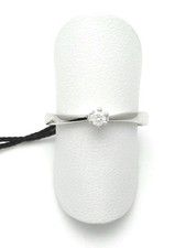 Anello solitario Recarlo XB 262/005 IN ORO BIANCO 18 CT 750