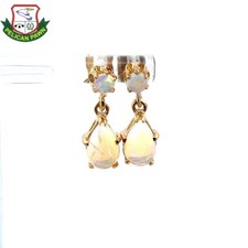 Opal Earrings 14K Yellow Gold ll  PPJ049881 