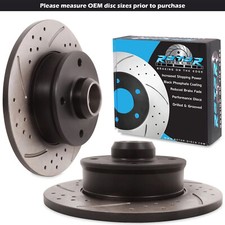 DISCOS DE FRENO TRASEROS PERFORADOS 226mm RANURADOS PARA VW CORRADO JETTA 1.8 GT G60 1982-1995