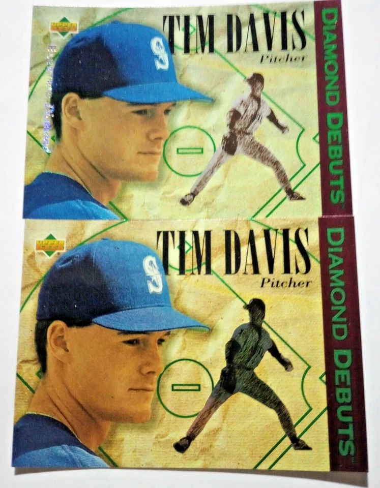 1994 Upper Deck Electric Diamond Tim Davis #512 - Image 2 of 4