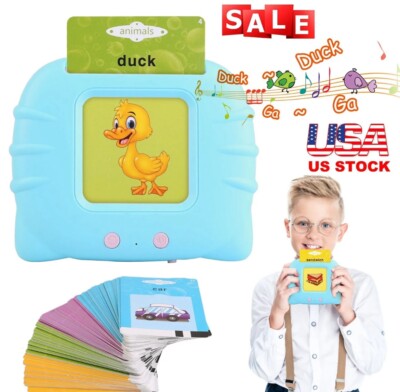 Electronic Talking Flash Cards 224 Sight Words Pocket Speech for Toddlers Pink
