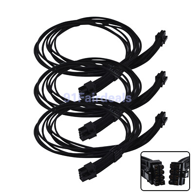 3x GPU Power Cable for Seasonic FOCUS PLUS 850 8pin Modular RTX 3080 FTW3 Ultra