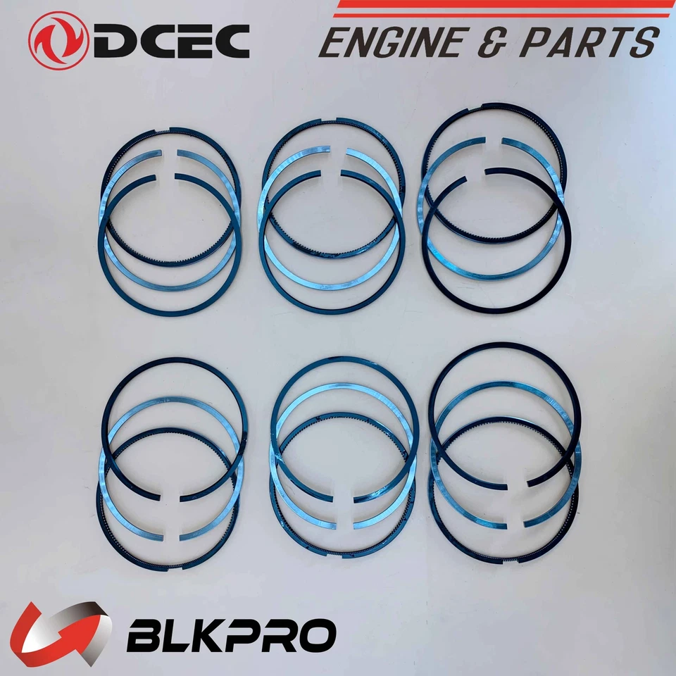 Juego de anillos de pistón DCEC Cummins originales para Dodge Ram 5,9 L 12 V 89-98,5 3802421 Foto 2 de 4