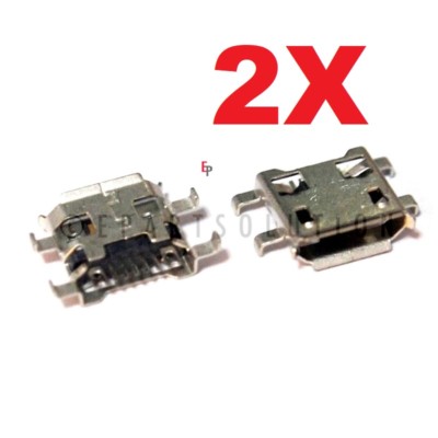 2X Motorola Moto E4 Plus USB Charger Charging Port Micro Dock Connector