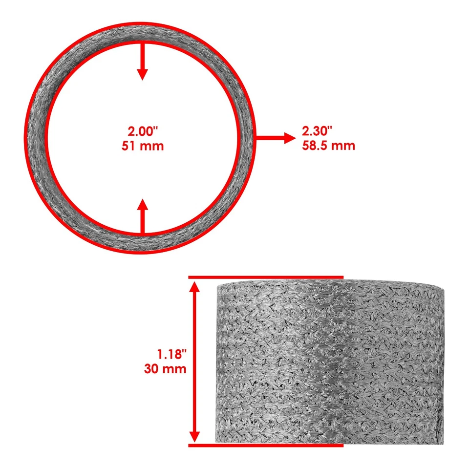 Gaxetas silenciadoras de tubo de escape para Yamaha FZR600 FZR600R 1989-1999 - Imagem 3 de 4