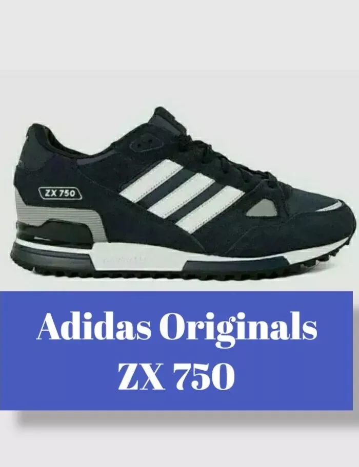 Saliente presentación incondicional Adidas Originals ZX 750 G40159 Navy UK Mens Trainers Sizes 7-12 Brand New  Boxed | eBay