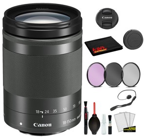 Canon Ef M 18 150mm F 3 5 6 3 Is Stm Lens Graphite Bundle Package Deal Kit Ebay