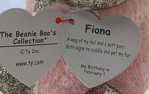 Fiona the Pink Ty Beanie Boo Katze - Bild 2 von 4