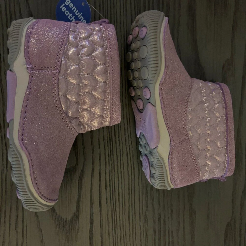 ¡NUEVO! Bota Stride Rite Unisex SRT LAILA MORADA, Talla 9 meses - 1177 Foto 3 de 3