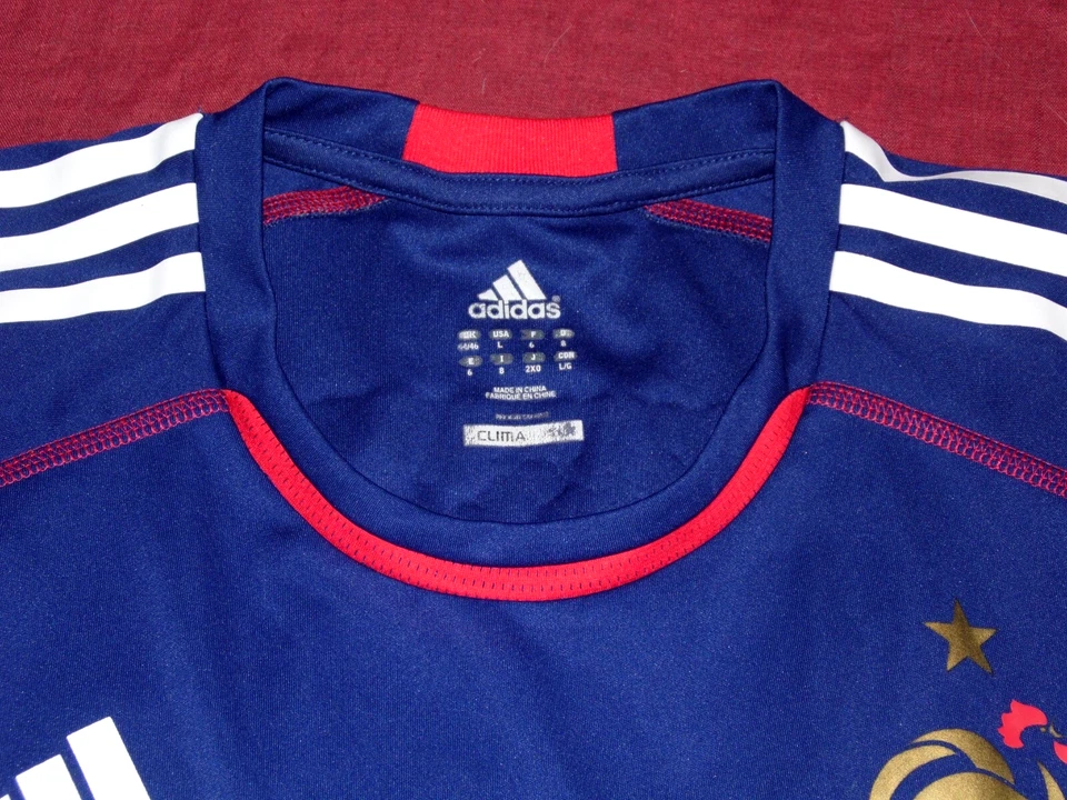Maillot Football Entrainement Equipe De France Porté Saison 2008/2009 T L - Photo 3/4