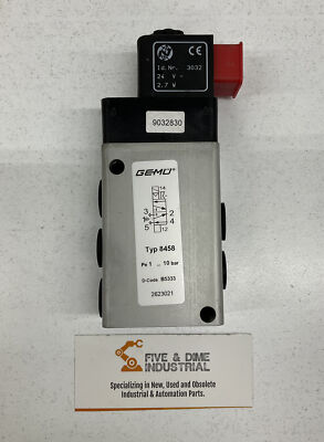 Gemu Type 8458 24V 5/2 Way Pilot Solenoid Valve 