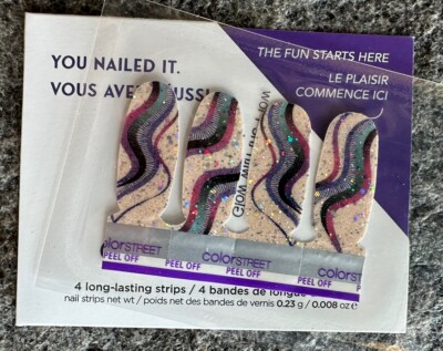 Color Street Nail Strips ~ GLOW WITH THE FLOW ~Color Play Box Color In Motion