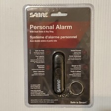 Sabre Personal Alarm With Key Ring PA-01 Black 120 dB New Sealed
