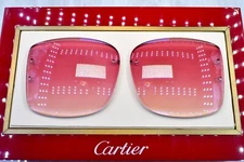 Cartier big c diamond cut lenses wood horn trivex Sunglasses ct0092o Powder