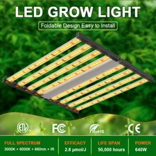 240W 640W Full Spectrum Samsung LED Commercial Grow Light Bar for Indoor Plant 